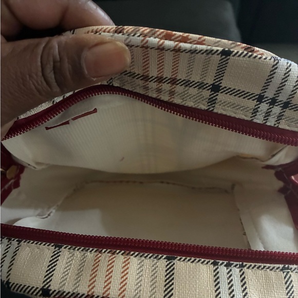 Girls Hello Kitty Red and Cream Plaid Backpack - Picture 3 of 6